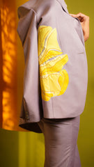 Celestia – Hand-Painted Cosmic Blazer & Pants Set