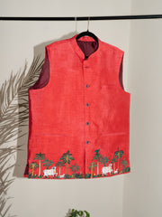 Pichhwai Bandi – Handcrafted Silk Jacket with Embroidery